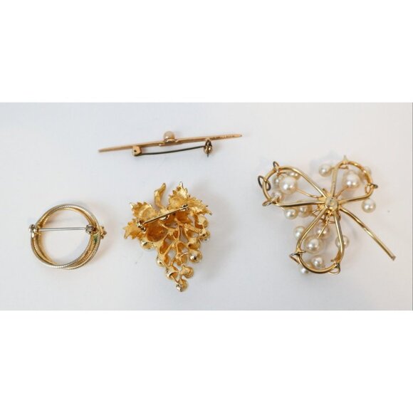 Vintage Faux Pearl Collection Brooch & Pendant - Picture 5 of 5